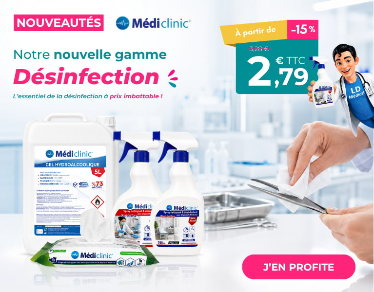 Nouveautés Médi'Clinic Désinfection
